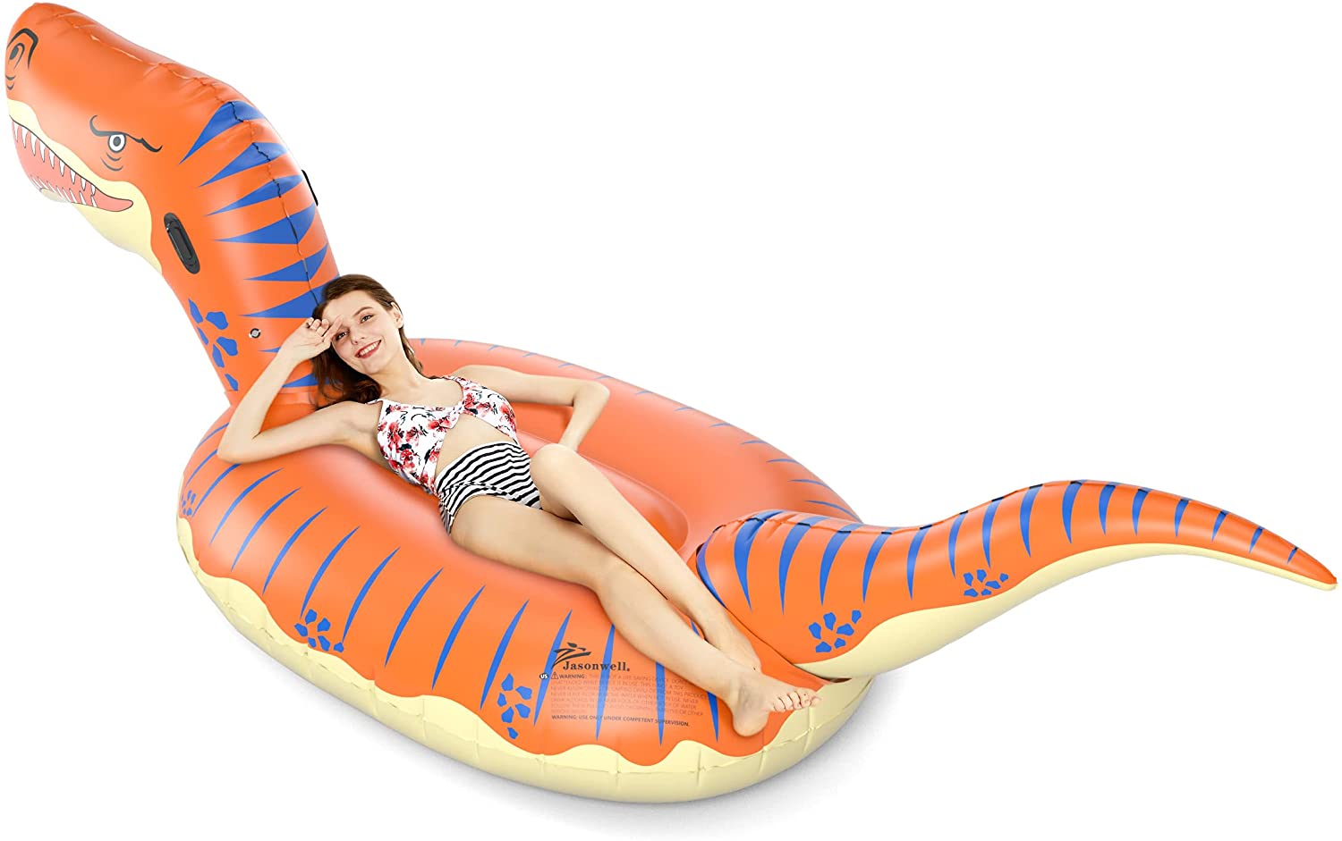 驚きの価格 Jasonwell Inflatable Dinosaur Pool Float for Boys Girls Giant TRex  Floatie