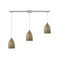 thumbnail image 2 of 31376/3L Crackle 3 Light Pendant in Satin Nickel, 2 of 2
