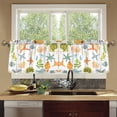 thumbnail image 3 of Ryvnso Starfish Snails Conch Curtains Sets Short Curtain Rod Pocket Half Window Cafe Farmhouse Tier 2 Panels 57"W x 24"L, 3 of 7