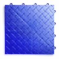 thumbnail image 2 of Big Floors RaceDeck Diamond Plate Design, Durable Interlocking Modular Garage Flooring Tile (12 Pack), Royal Blue, 2 of 4