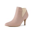 thumbnail image 1 of Unique Bargains Women's Pointed Toe Stiletto Heels Chelsea Ankle Booties, 1 of 8
