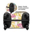 thumbnail image 2 of Logiee Retro Colorful Butterfly Print Travel Luggage Cover,Suitcase Protector, Washable Elastic Suitcase Baggage Cover,Closure for Wheeled Suitcase Fit 18-32 Inch Luggage-X-Large, 2 of 7