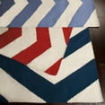 thumbnail image 3 of Mark&Day Wool Rugs, 2x8 Emelle Modern Dark Blue/White Runner Area Rug, Blue White Carpet for Hallway, Kitchen, Bedroom or Living Room (2'6" x 8' Runner), 3 of 3