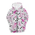 thumbnail image 1 of Xoenoiee Panda Bamboo Kids Hoodies Zip Up Jacket with Pocket for Boys Girls 8-10 Years Teens Long Sleeve Hooded Sweatshirt Fall Winter Active Wear Athletic Coat, 1 of 7