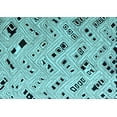 thumbnail image 1 of Ahgly Company Indoor Rectangle Solid Light Blue Modern Area Rugs, 2' x 3', 1 of 4