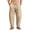 BD31_Khaki, variant on Mens Linen Pants Casual Harem Pants Lightweight Summer Beach Pants Drawstring Vacation Yoga Trousers with Pockets Khaki S