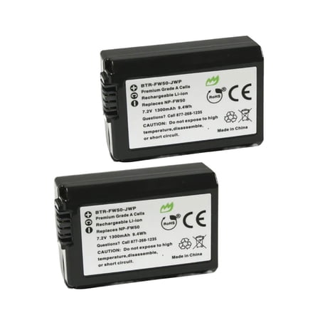 Replacement for Sony Alpha ILCE-3000 Battery (2-Pack 1200mAh)