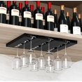 thumbnail image 3 of Soporte para copas de vino Soporte para copas colgante Soporte para copas de vino para el hogar Percha de plástico para copas de vino Armario para vinos Armario para copas Colgador al revés, 3 of 5