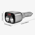 Etuzhy 60W Car Charger With QC Fast Charge & 1 To 2 Splitter USB & Port