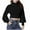 Black, variant on cfhntfmh Women Fall Fashion Sweaters Turtleneck Lantern Long Sleeve Crop Pullover Loose Dressy Casual Knit Tops