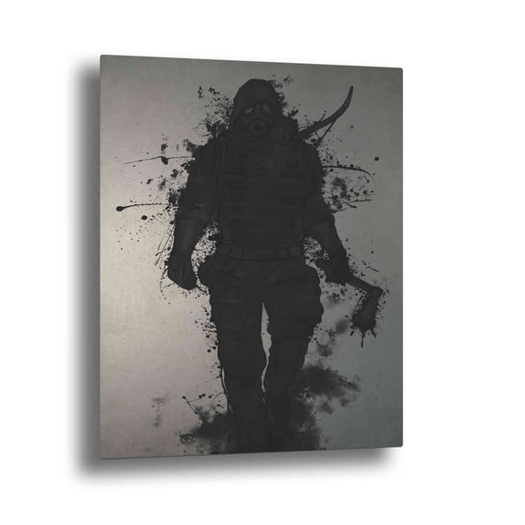Epic Art "Apocalypse Hunter" by Nicklas Gustafsson, on Brushed Aluminum 16"x24"