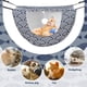 thumbnail image 4 of Hamaca colgante de jaula para gatos cama de doble capa suave y afelpado para mascotas cómoda para uso interior gatito hurón hámster conejo animales pe, 4 of 7