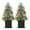 2PCS Large Square Box Batter Box Light, variant on Huisuilinss 3Ft Pre-Lit Snow Flocked Christmas Tree Mini Artificial Christmas Trees With Lighting Potted Small Xmas Trees With Light Battery Operated And Timer Function For Home Office Decor