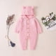 thumbnail image 2 of Pelele de punto con capucha para bebé recién nacido, mono, traje de nieve más cálido para niños y niñas, rosa, 66cm BANYUO Electrónica, 2 of 6