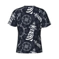 thumbnail image 6 of Vsdgher Anchors and Lighthouse Print Men's Dry Fit Mesh Athletic Shirts Moisture Wicking Tennis T-Shirt Tops, 6 of 9
