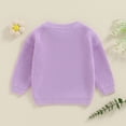 thumbnail image 6 of Big Sister Little Sister Matching Outfits Toddler Baby Girl Chunky Knit Sweater Winter Warm Sweatshirt Knitted Pullover Top Clothes, 6 of 8