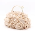 thumbnail image 4 of Bolso de noche Sunnimix con Flores de satén para Cóctel y boda, 4 of 8