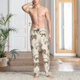 thumbnail image 5 of Long Pajama Pants for Men, Vintage Farm Pigs Comfort Mens Bottoms Sleep Pants with Pockets, Soft Pj Pants Lounge Pants for Men, 5 of 7