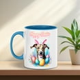 thumbnail image 5 of Happy Easter Whippet with Bunny Ear Headband and Flowers 11oz Accent Two-tone Mug Dog Lover Coffee Tea Cup - 13001, 5 of 5