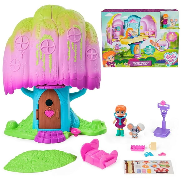 Vida the Vet, Vet Clinic, Treehouse Playset with Action figures, Dollhouse Furniture & Accessories, Kids Toys for Girls & Boys Ages 3 and up, Treehouse Playset