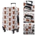 thumbnail image 5 of White Highland Cow Hat Dress Pattern Luggage Cover Fashion Suitcase Cover Baggage Covers Fit 25-28 Inch Luggage (Go Travel), 5 of 5