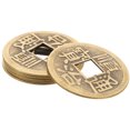 thumbnail image 5 of 6 monedas de latón para adivinación china, monedas de cobre para hacer nudos chinos y monedas de éxito., 5 of 5
