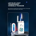 thumbnail image 6 of YIKA Intelligent Induction Butane Lighter Windproof Double Flame Lighter Transparent Visible Oil Window Multiple Ignition Adjustable Flame E, 6 of 7