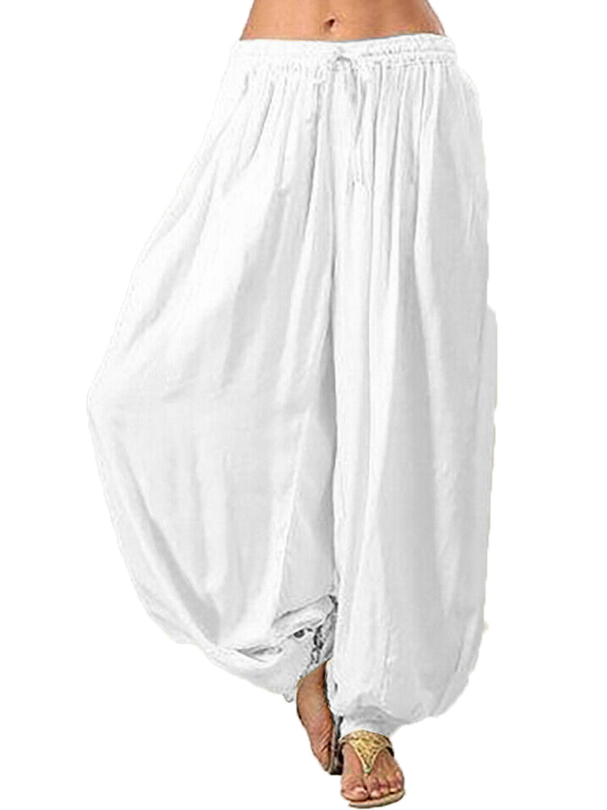 Indian Ali Baba Harem Gypsy Hippie Baggy Plain Pants Women Trousers Boho Yoga