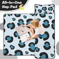 thumbnail image 4 of Light Blue and Black Of Leopard Print Toddler Nap Mats for Kids Preschool,Sleeping Mat Bag or Kids,Toddler Sleeping Bag,Toddler Nap Mat or Daycare, 4 of 6