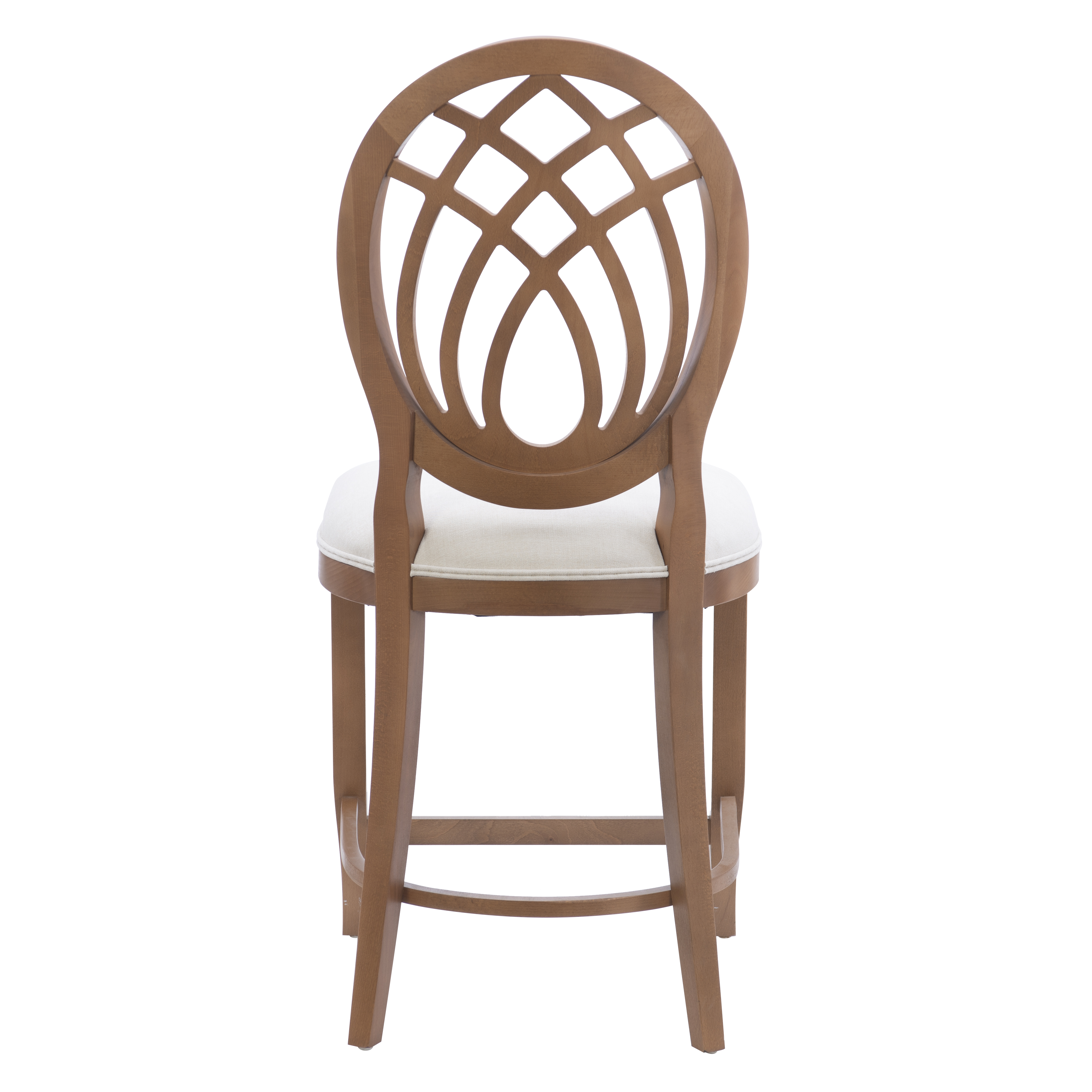 Linon Osborne 24" High Back Brown/Gray Counter Stools, Set of 2