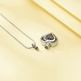 thumbnail image 3 of Heart Urn Necklace for Ashes Cremation Jewerly, Double Heart Birthstone Crystal Pendant Necklace for Women Memorial Jewelry Ashes Keepsake Lockets Holder, 3 of 7
