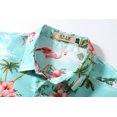 thumbnail image 3 of SSLR Hawaiian Shirt for Women Flamingo Short Sleeve Casual Button Down Shirts Beach Aloha Tops, 3 of 8