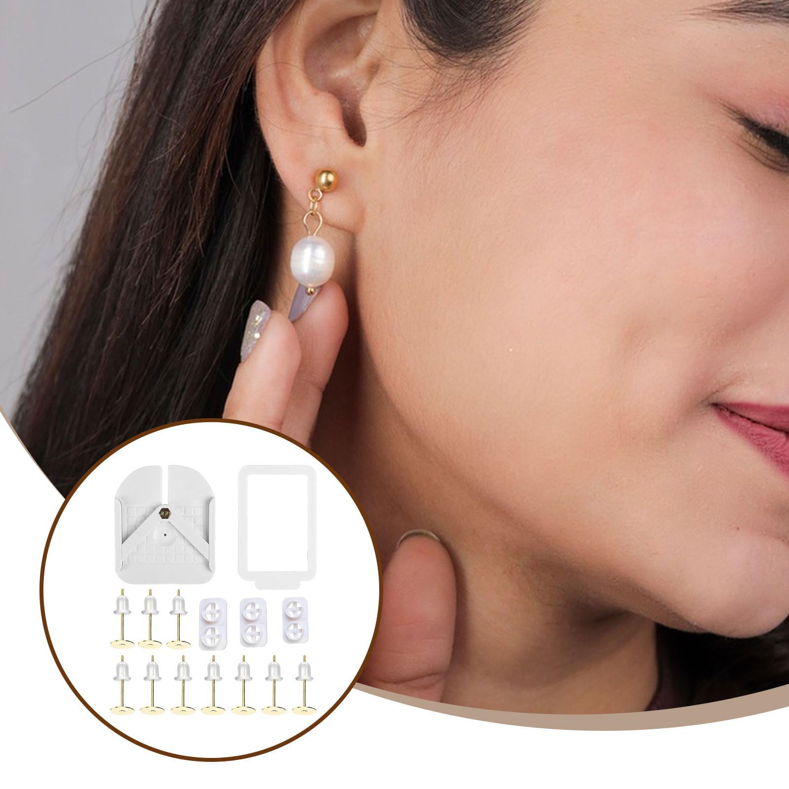 Earring Post Setter Polymer Clay Stud Positioning Tool Jewelry Making Supplies Portable for Craft Enthusiasts