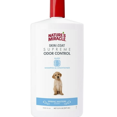 Nature’s Miracle Odor Control Puppy Shampoo, Spring Waters Scent,