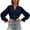 Navy, variant on Oalirro Polyester Long Sleeve Shirts for Women Floral Print V Neck Womens Dressy Casual Long Sleeve Tops