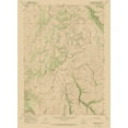 thumbnail image 2 of USGS 19x24 Gold Ornate Wood Framed with Double Matting Museum Art Print Titled - Mahogony Butte Wyoming Quad - USGS 1967, 2 of 4