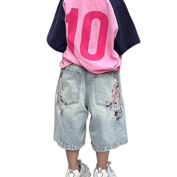 Baggy Jorts Boy 5-6 Years Jorts for Boys Baggy Jorts Boys Denim Shorts Kids Baggy Jorts Boys Summer Shorts With Pockets #Blue