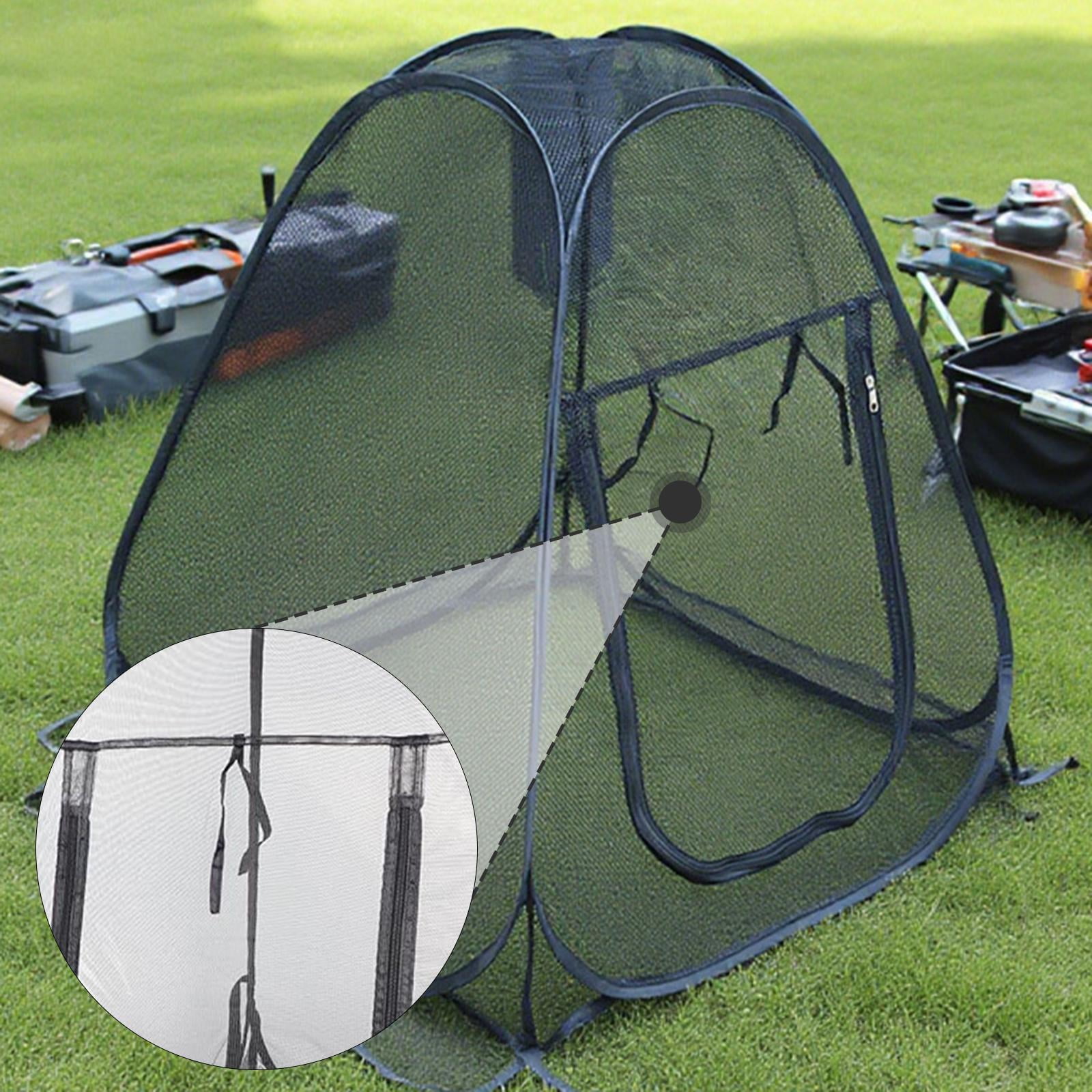 simhoa Camping Mesh Tent Single Person Shelter Automatic Opening with Carry Bag Outdoor Screen Tent for Picnic Kayaking Lawn Fishing