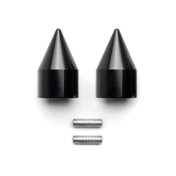 Krator Black Spike Bar Ends Hand Grip Handlebar End Caps For 1995-2012 Kawasaki Ninja ZX6R
