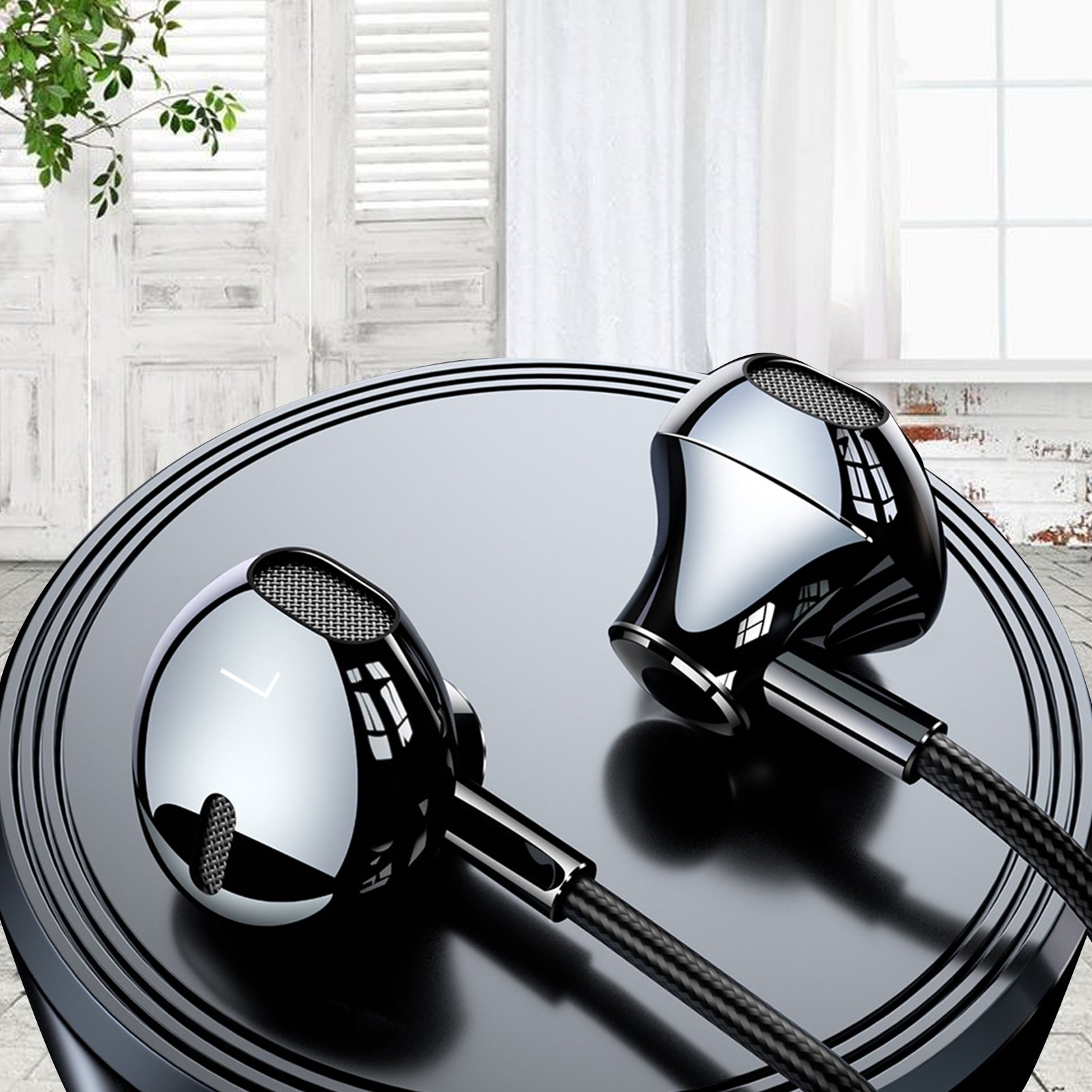 Biplut Earphone Inear Gaming Noise Isolating Gaming Earbuds Deep Bass