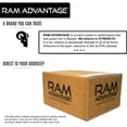 thumbnail image 4 of Ram Advantage Trucker Hat - Adjustable Snapback for Men and Women - Black Silver, 4 of 5