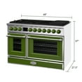 thumbnail image 3 of Akicon 48 Inch Freestanding Gas Range with 8 Sealed Burners Cooktop, 6.7 Cu.Ft. Dual Zone Capacity, Natural Gas/LP Convertible-AGSAGSB1, 3 of 3
