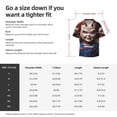 thumbnail image 5 of Lsque Chucky print Men's Cuban Collar Short Sleeve Shirt Summer Beachwear Casual Button Down Fashionable Vacation Leisure Shirt-XX-Large, 5 of 7