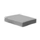 thumbnail image 1 of Cojín para silla impermeable con correas de sujeción, cojín cuadrado acolchado con bordes ribeteados, asiento de patio. gris claro, 1 of 8