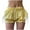 Yellow, variant on XFLWAM Y2K Bloomer Shorts for Womens Bow Tie Ruffle Plaid Pants Shorts Frilly Trim Gingham Pj Micro Shorts Low Waist Sleep Pajama Bottoms