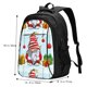 thumbnail image 5 of Balery Funny Christmas Gnome Mochila con carga USB para hombre y mujer - Mochila impermeable y antirrobo para portátil con puerto USB para viajes, trabajo, estudios y universidad, 5 of 7