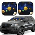 thumbnail image 1 of Vsdgher Solar System Print Car Windshield Sun Shade, Reflective Sunshade Window Sunshade Sun Visor Protector Fit for Cars,Trucks,SUVs-Small, 1 of 6