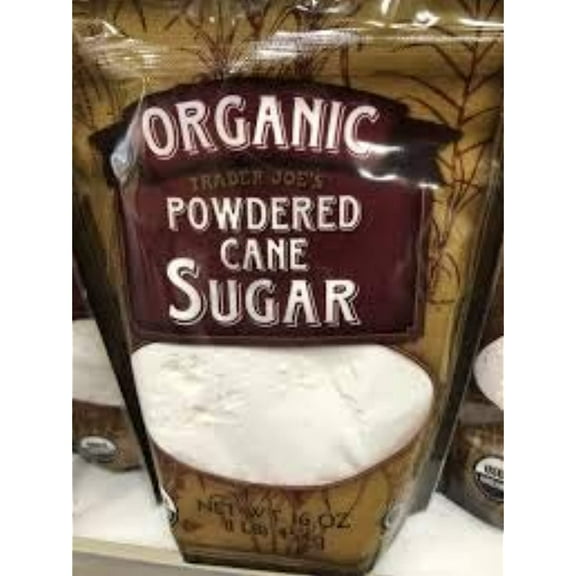 TJ Organic Powdered Cane Sugar 1-Lb (Pack Of 2)