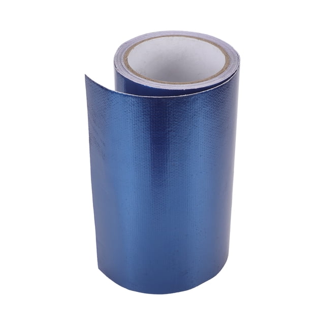 Cinta para Camiones RV Auto Unique Bargains 7.87"x24.61ft Autoadhesiva de Fibra de Vidrio Impermeable para Tienda Cinta de Lona Azul