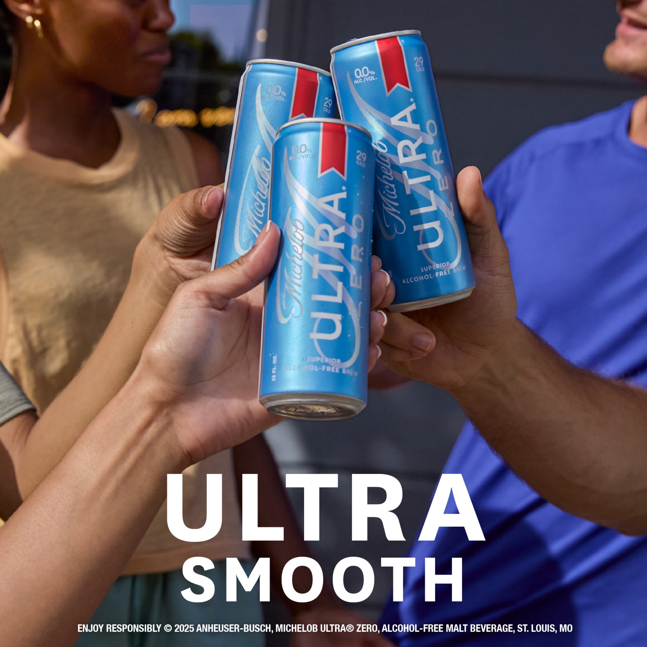 Michelob Ultra ZERO Non-alcoholic American Lager Beer 12 pack 12 fl oz Aluminum Cans, 0% ABV